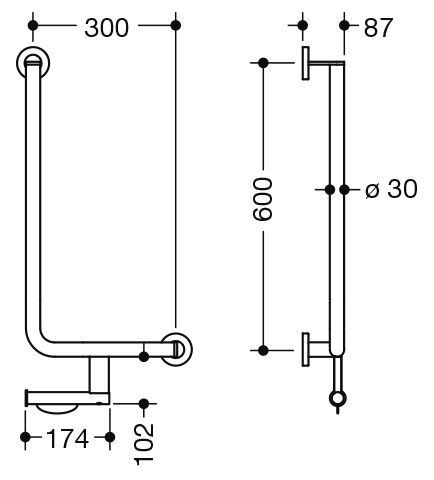 Hewi Badgreep Hoek System 900