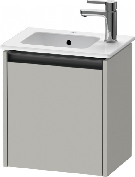 Meuble Lave-Mains Duravit Ketho.2 porte gauche, poignée anthracite, pour Lave-mains ME 410x440mm Gris béton mat K25060L07070000