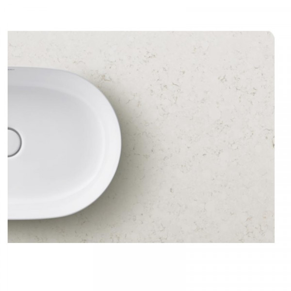 Wastafelblad Duravit Luv in Quartz 475x688x20mm Wit