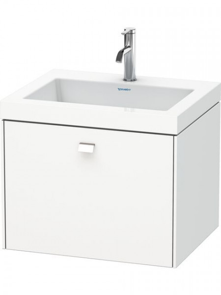 Ensemble Meuble Salle de bain Duravit Brioso 600 mm Chromé/Blanc Mat BR4600O1018