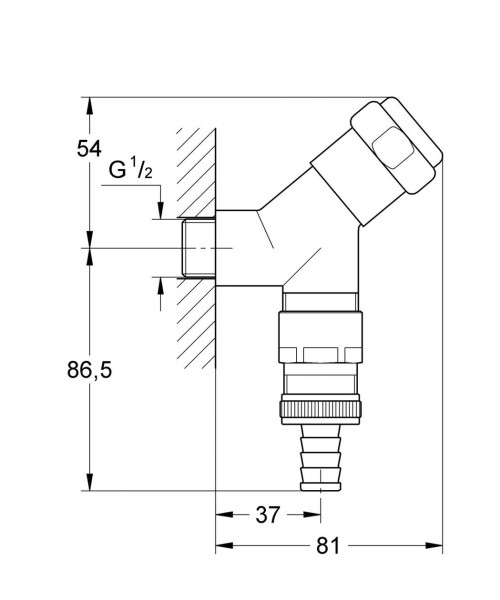 Grohe Aansluitventiel . 41015000