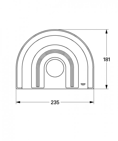 Grohe Rozet 181x235 (47459)