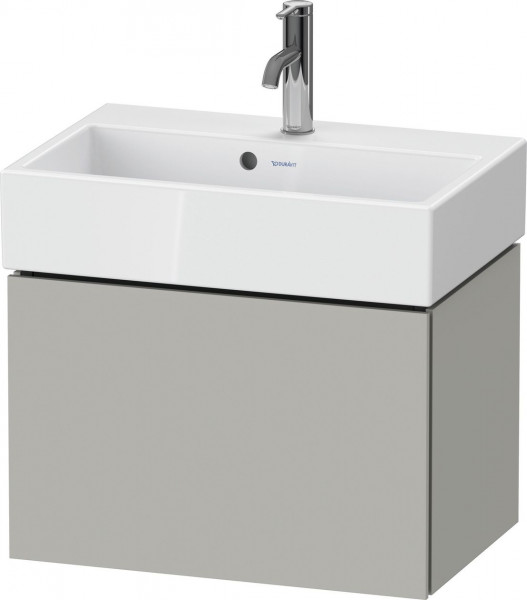 Meuble Pour Lavabo Encastrable Duravit L-Cube 1 tiroir, pour Lavabo Vero Air 584mm Gris béton mat LC611900707