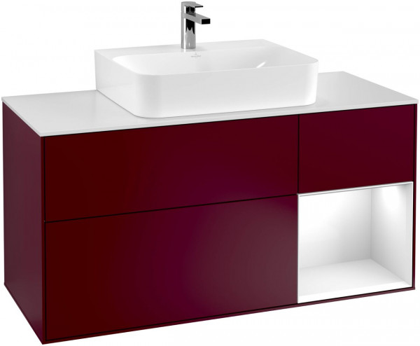 Meuble Pour Vasque à Poser Villeroy et Boch Finion 1200x603x501 mm F171GFHB