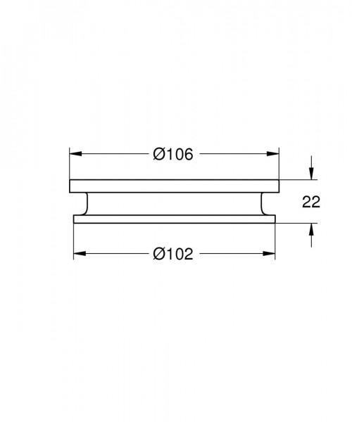 Grohe Allure Haardoger Inzet Zonder Houder 10,6x10,6x2,2 cm Zwart