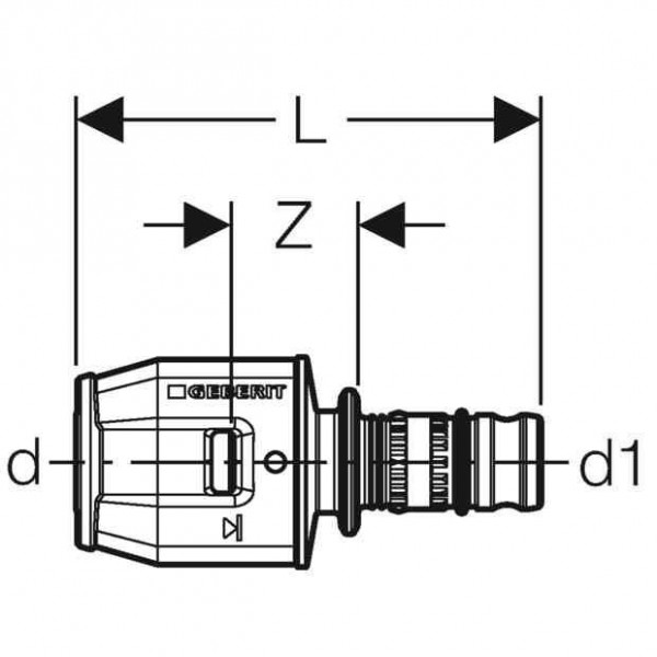 Geberit Montage PVDF d25-26 PushFit (652673001)