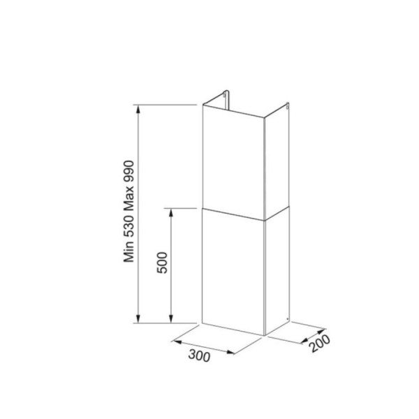 Franke KIT CHIMNEY CH 500/500 XS FRK 10019
