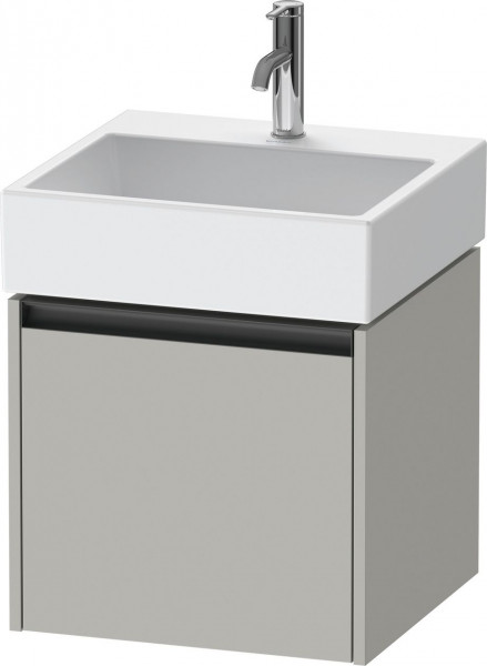 Meuble Pour Lavabo Encastrable Duravit Ketho.2 1 tiroir, poignée anthracite, pour Lavabo Vero Air 484x440x460mm Gris béton mat K25074007070000