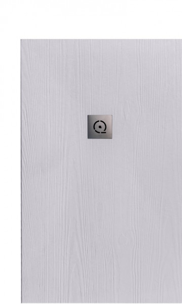 Receveur de Douche Rectangulaire Quare RELIEF PLUS Bois 1000x1100x25mm Gris