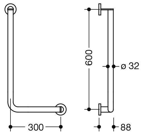 Hewi Badgreep Hoek System 900