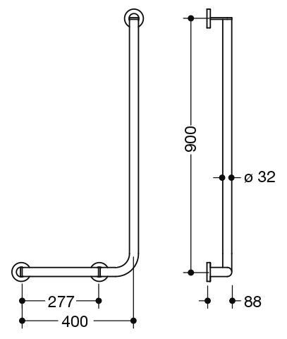 Hewi Badgreep Hoek System 900