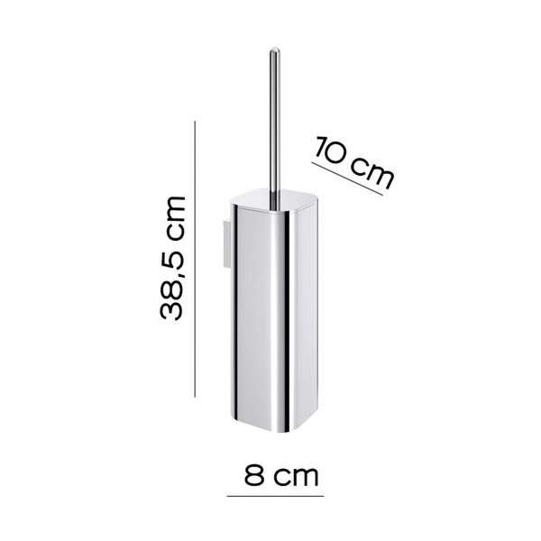 Gedy Toiletborstelhouder OUTLINE staand 118x118x615mm