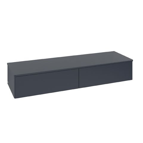 Wandmeubel Villeroy en Boch Antao 2 laden 1600x268x500mm Midnight Blue Matt Lacquer/Boticcino