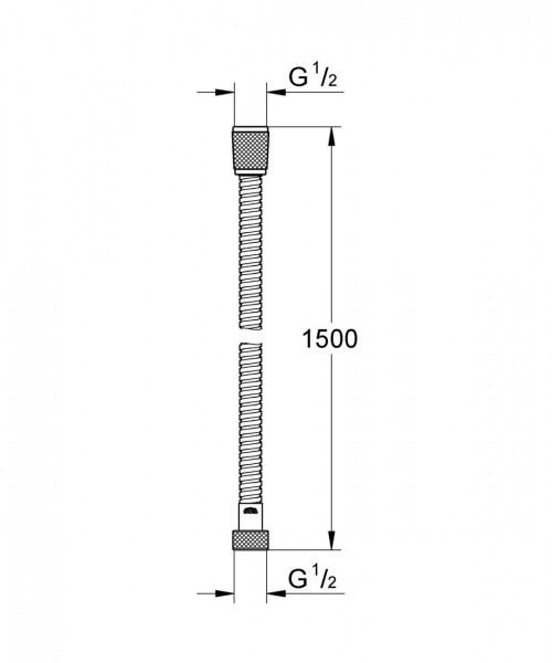 GROHE RelexaFlex Metal Longlife doucheslang - 150 cm - Wit