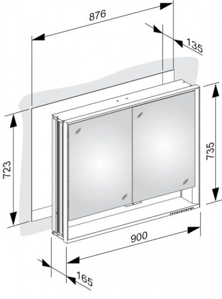 Keuco Spiegelkast Royal Lumos