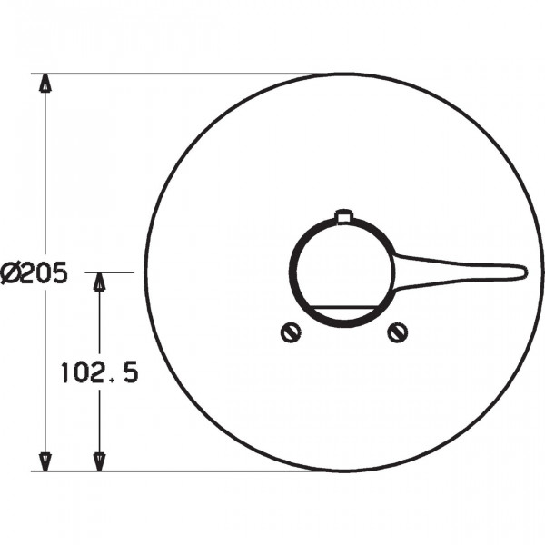 Thermostatische Douchemengkraan Hansa Inbouw Chroom