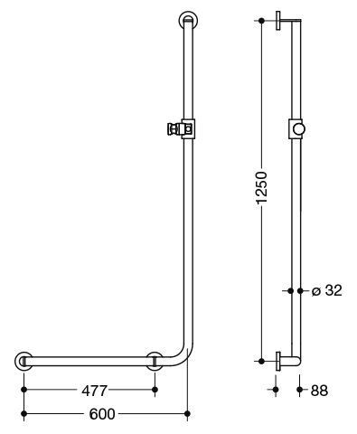 Hewi Badgreep Hoek System 900