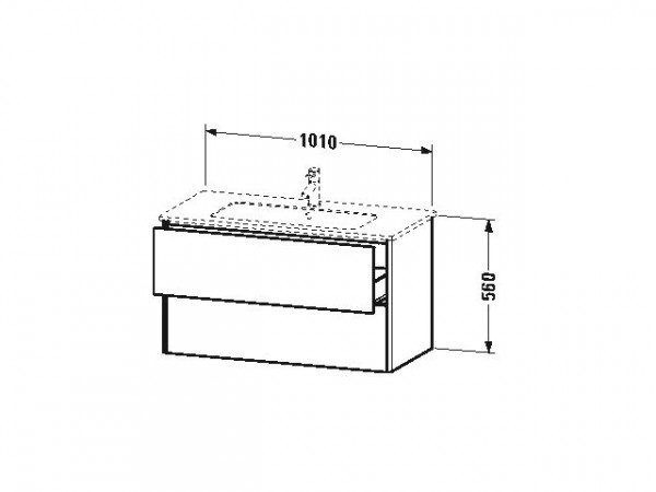 Duravit Wastafelmeubel XSquare voor ME by Starck 560x478mm