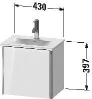 Duravit Wastafelmeubels XSquare voor 073345 430 mm