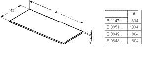 Ideal Standard Houten plaat voor console Connect Air