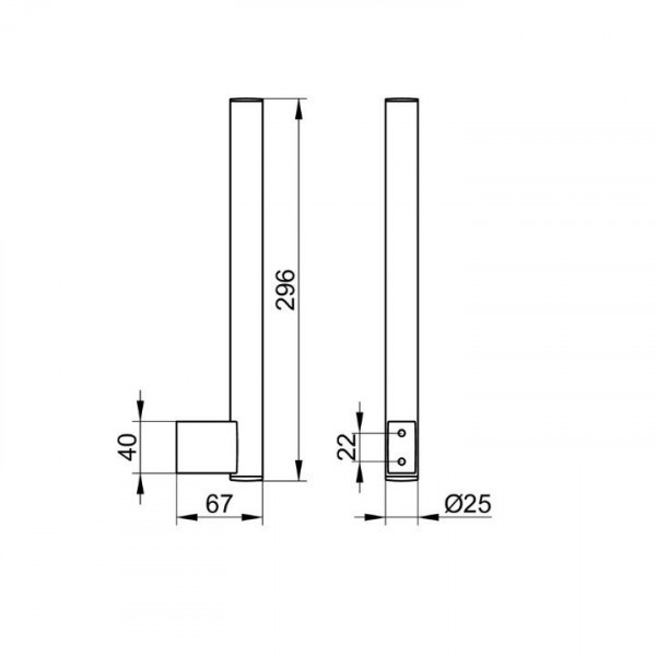 Keuco Toiletrolhouder Plan navulling 25x297x67mm