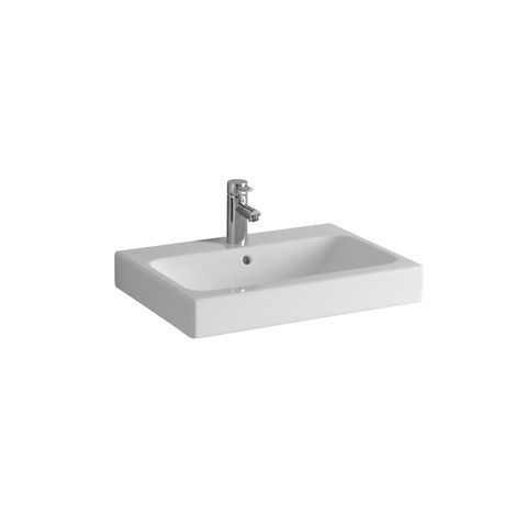Vasque à Poser Geberit iCon 1 Trou avec Trop-Plein 600x155x485mm Blanc