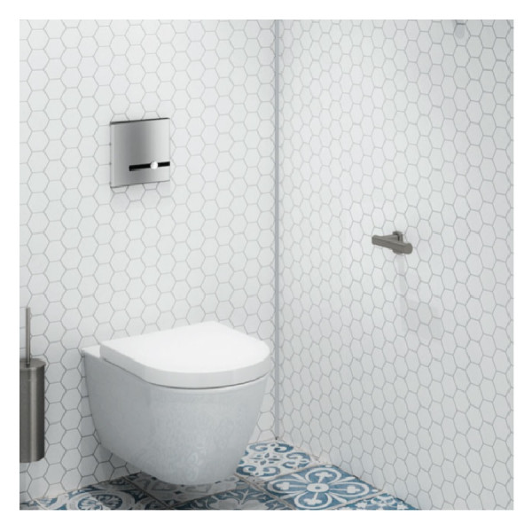 Toiletrolhouder Delabie Be-Line 146x59mm Metallic antraciet