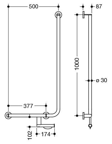 Hewi Badgreep Hoek System 900