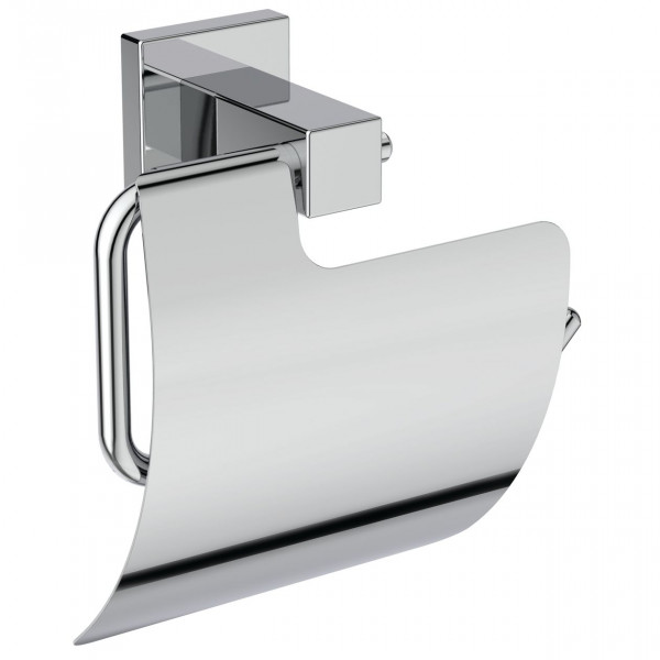 Porte Papier Toilette avec couvercle Ideal Standard IOM SQUARE Chromé E2191AA