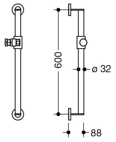 Hewi Douchestang System 900