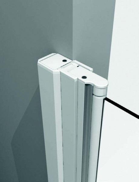 Profilé de fixation latérale Kinedo SMART DESIGN Sans seuil, montage de niche, d'angle ou mural 1983x30mm Profilé blanc
