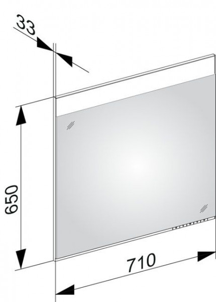 Keuco Badkamerspiegel met Verlichting Edition 400 33mm