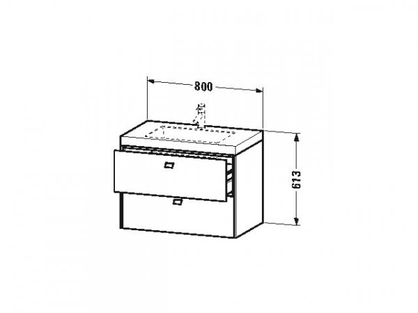 Duravit Badkamermeubel Set Brioso 800 mm BR4606