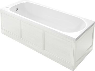 Heritage Bathrooms Badombouw Caversham 1788x18x441mm Voorzijde Wit Ash