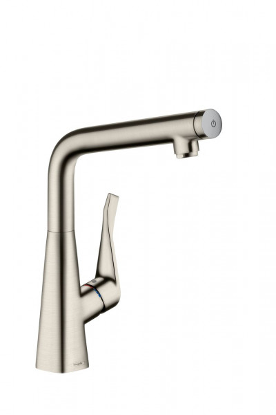 Keukenmengkraan Hansgrohe Metris Select M71 1 worpraise 320mm roestvrij stalen afwerking