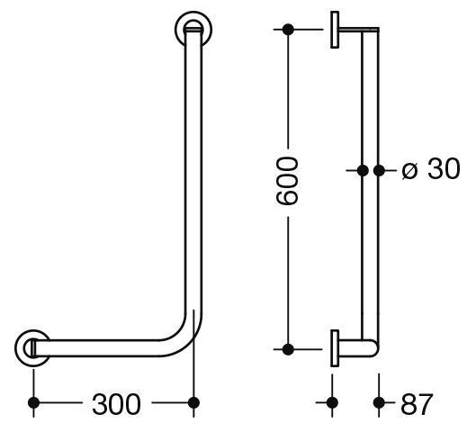 Hewi Badgreep Hoek System 900