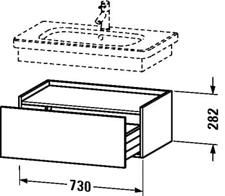 Duravit DuraStyle Onderkast 730 x 448 mm (DS6281014)