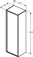 Ideal Standard Deur voor halve hoge kast Connect air (EF685)