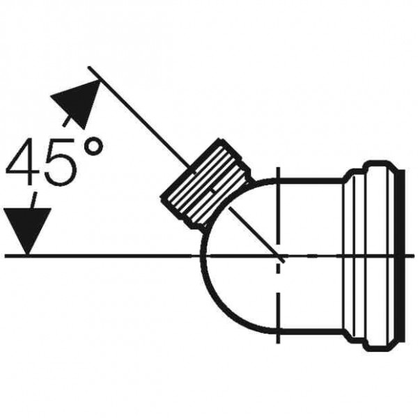 Geberit Uitlaatbocht 90° d90/110 Universal (152615111)