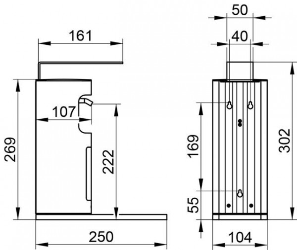 Keuco Zeepdispenser of Ontsmettingsmiddel dispenser Wand Plan Care