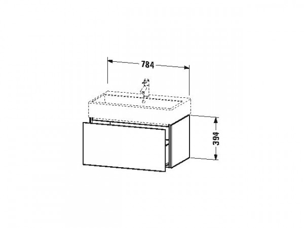 Duravit Wastafelmeubels L-Cube 394x459mm