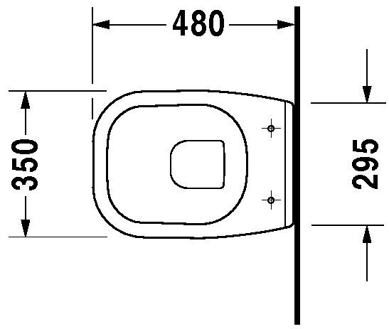 Duravit Hangend Toilet D-Code Compact  2211090