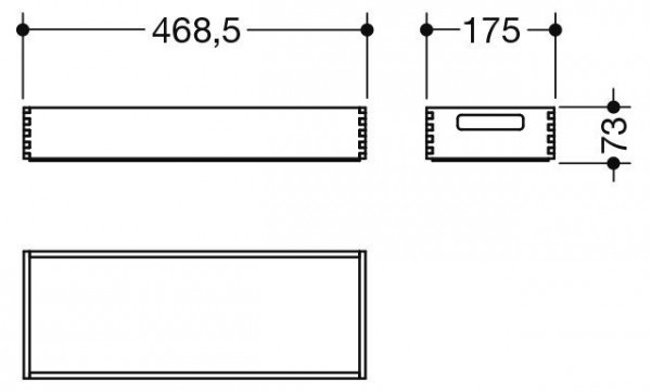 Hewi Houten box System M 40 Walnoot