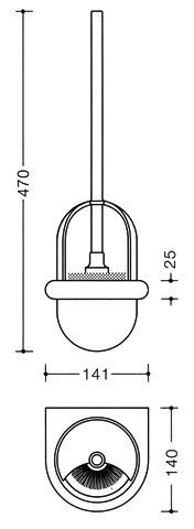 Hewi Toiletborstelhouder Serie 477 477.20.10005 18