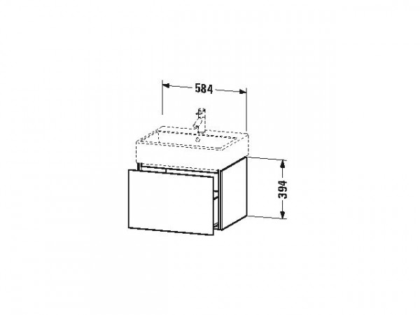 Duravit Wastafelmeubels L-Cube 394x459mm