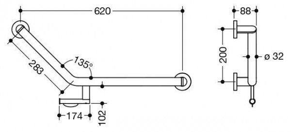 Hewi Badgreep Hoek System 900