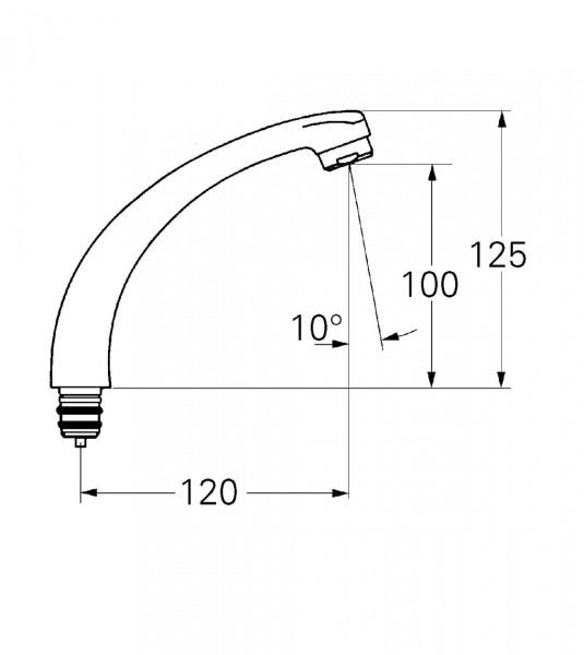 Grohe Kraanuitloop 13408000