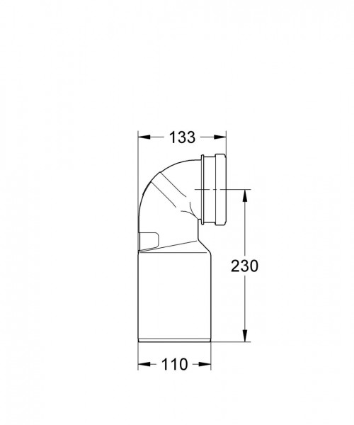 Grohe Snelkoppeling Universeel pijpbocht 43005000