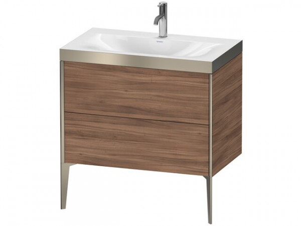 Ensemble Meuble Salle de bain Duravit XViu 610 mm Champagne Matt/Noyer naturel XV4710OB179P