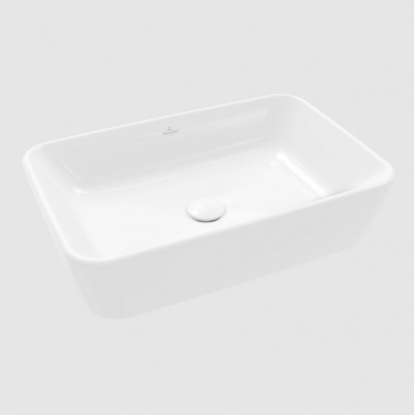 Villeroy & Boch Architectura waskom 60x40.5x15.5cm Rechthoek met overloopgat Wit Alpin glans Ceramic 5A276001